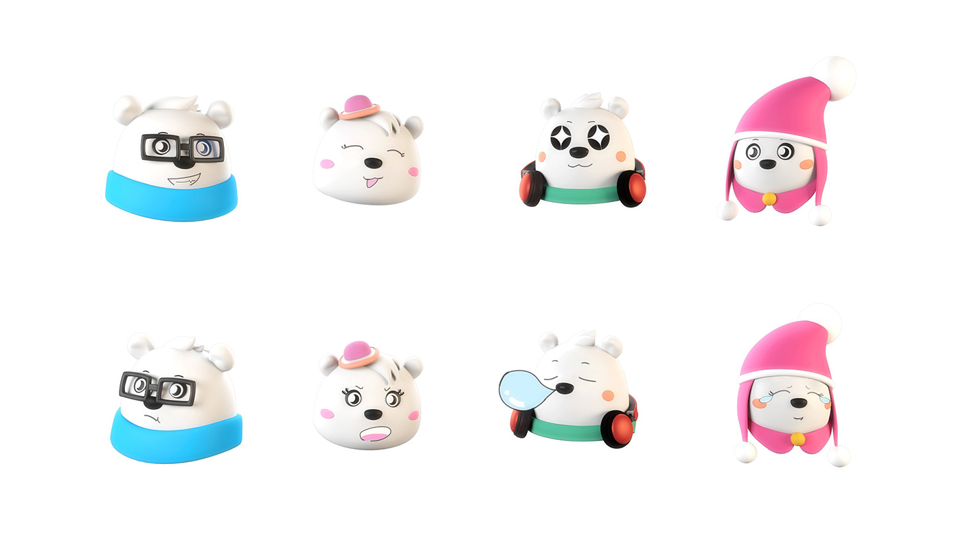 midea空調北極熊吉祥物設計-1