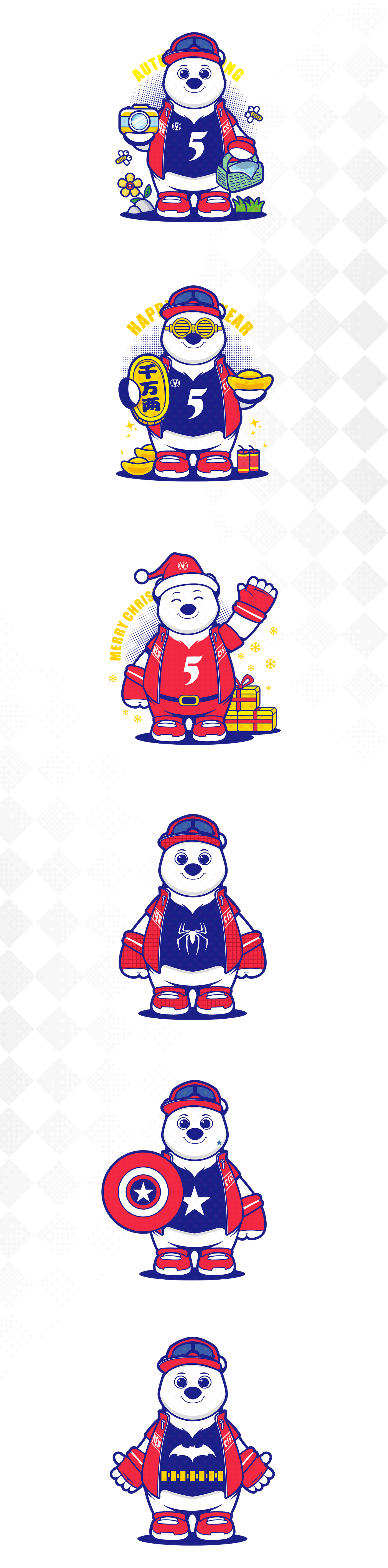 長安汽車新CS55熊五IP形象設計4